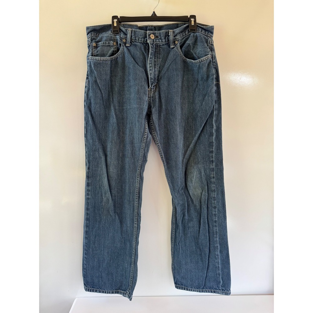 Levis 559 Mens Relaxed Straight Leg Jeans Medium Wash Denim W38 L32 Flaw